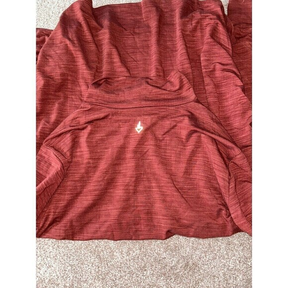 Torrid Orange Red Lyocell Turtleneck Long Sleeve Active Tee Light Weight 1X - Picture 7 of 7